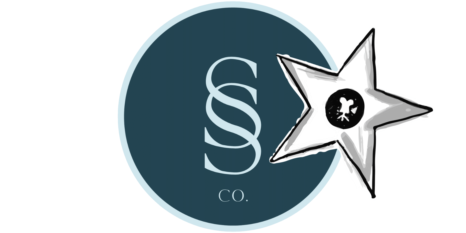 Seaside logo with Los Angeles walk of fame Star